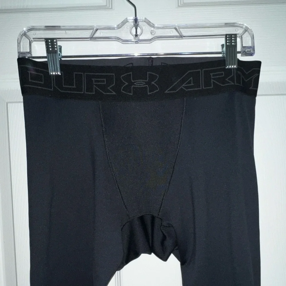 Under Armour ColdGear Men's Black Compression Pants Size L Athletic Skinny Leg